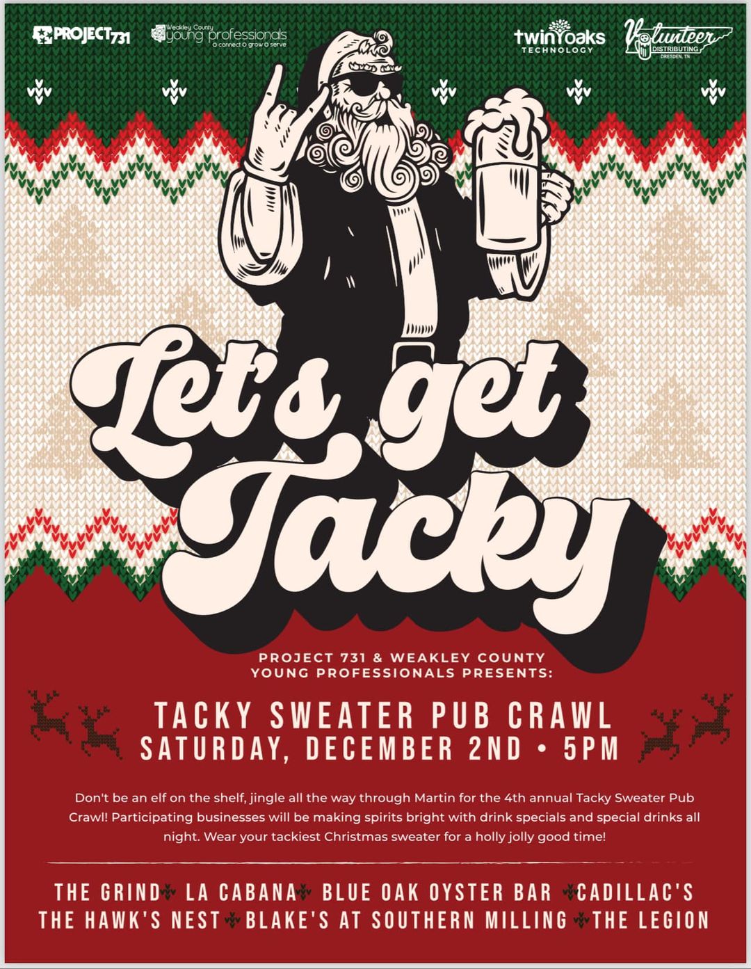 Tacky Sweater Pub Crawl 
